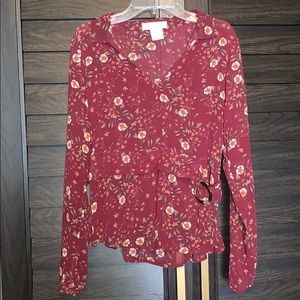 Toby and olive long sleeve blouse